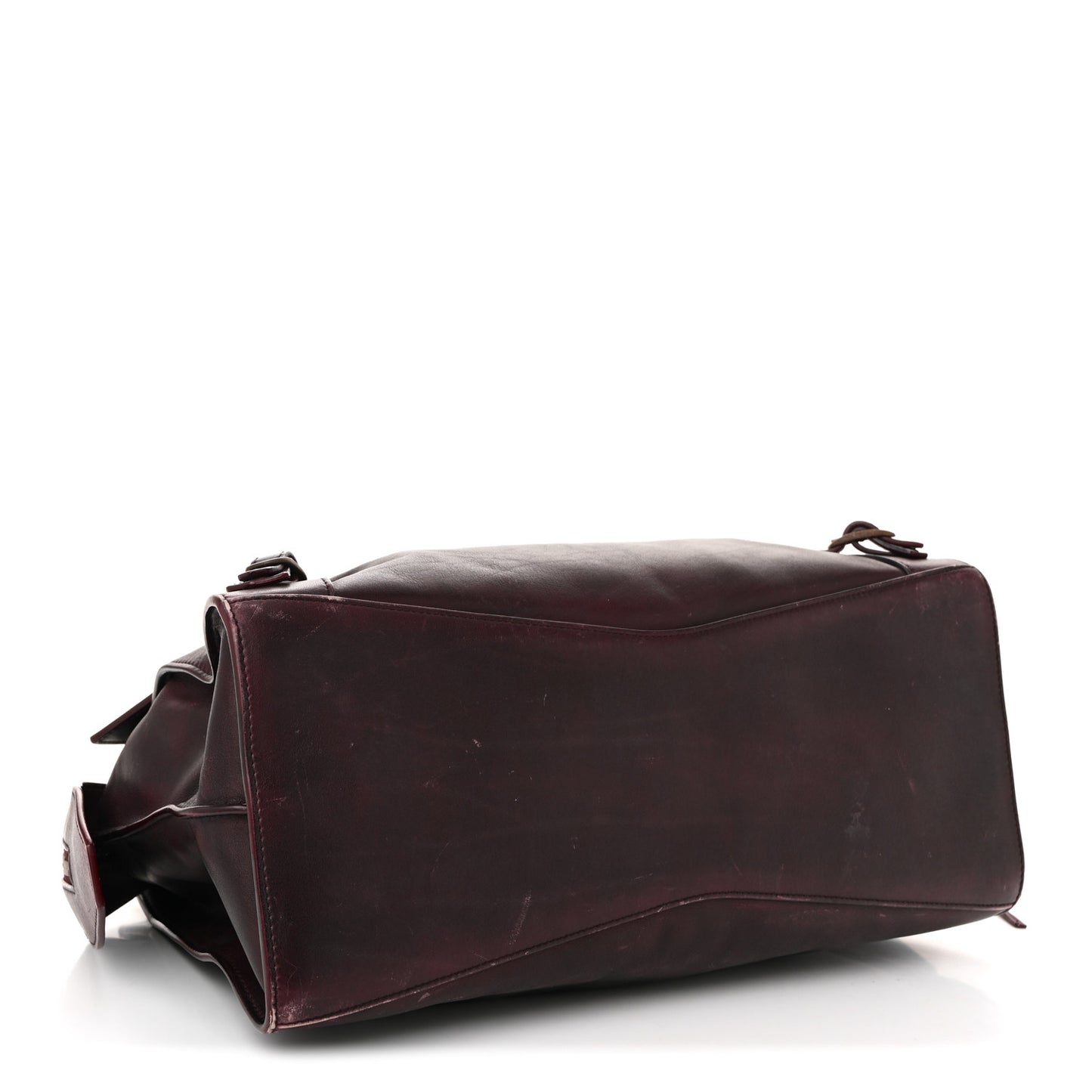Used Calfskin Rust Hardware Neo Classic City Burgundy