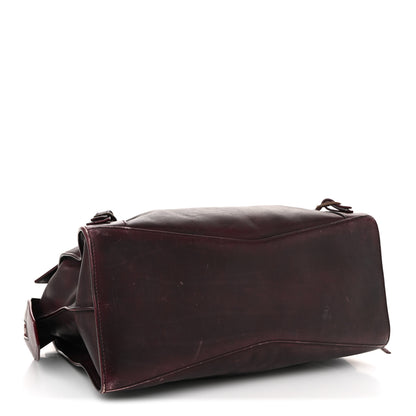 Balenciaga Used Calfskin Rust Hardware Neo Classic City Burgundy 4 of 15