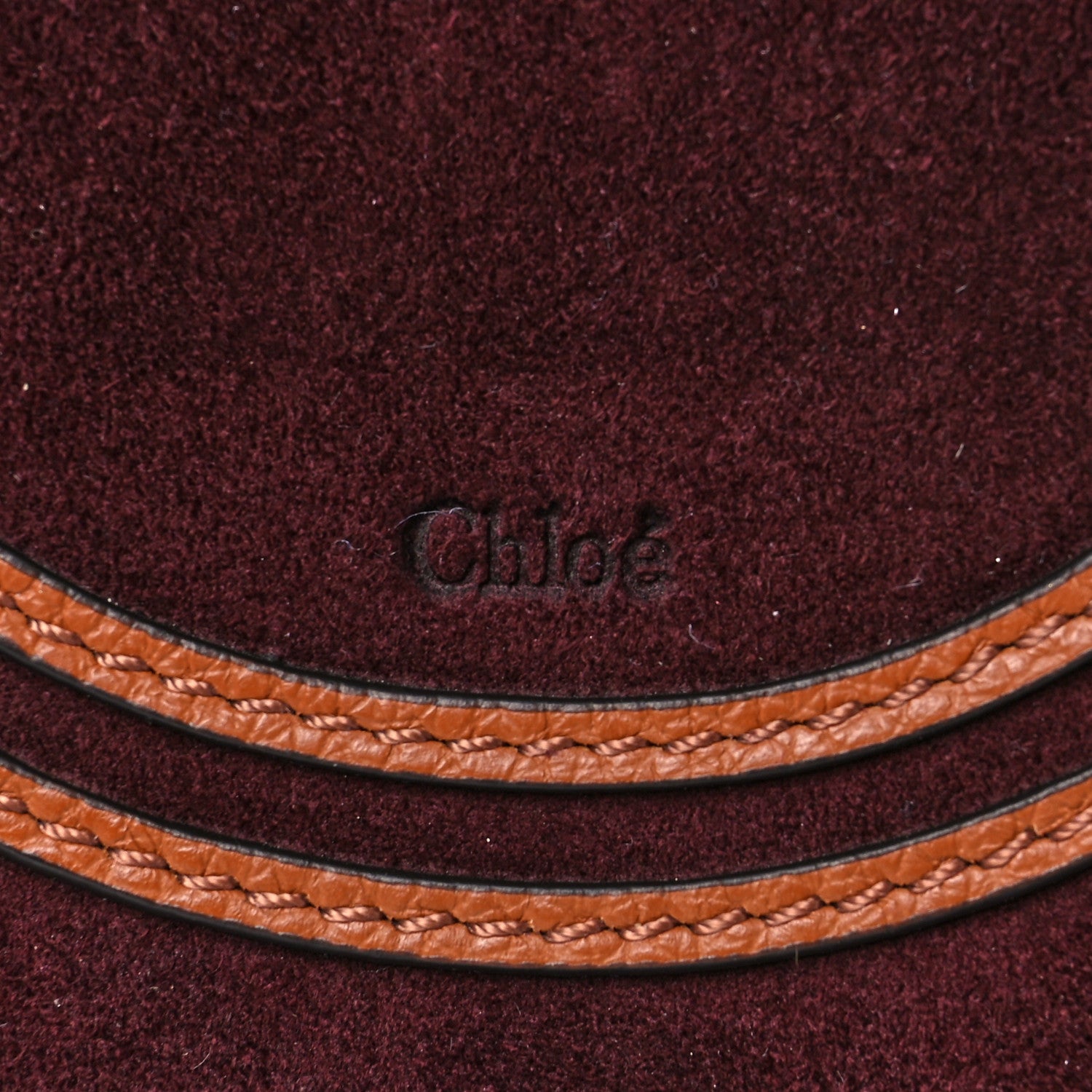 Chloe Suede Calfskin Mini Marcie Round Crossbody Bag Tan 8 of 8