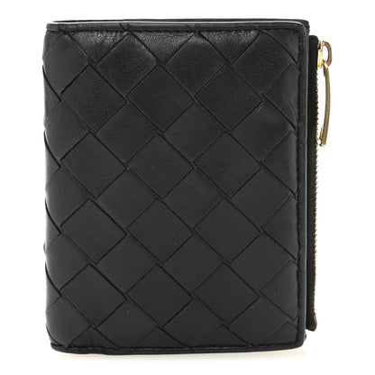 Bottega Veneta Nappa Intrecciato Bifold Zip Wallet Black 1 of 8