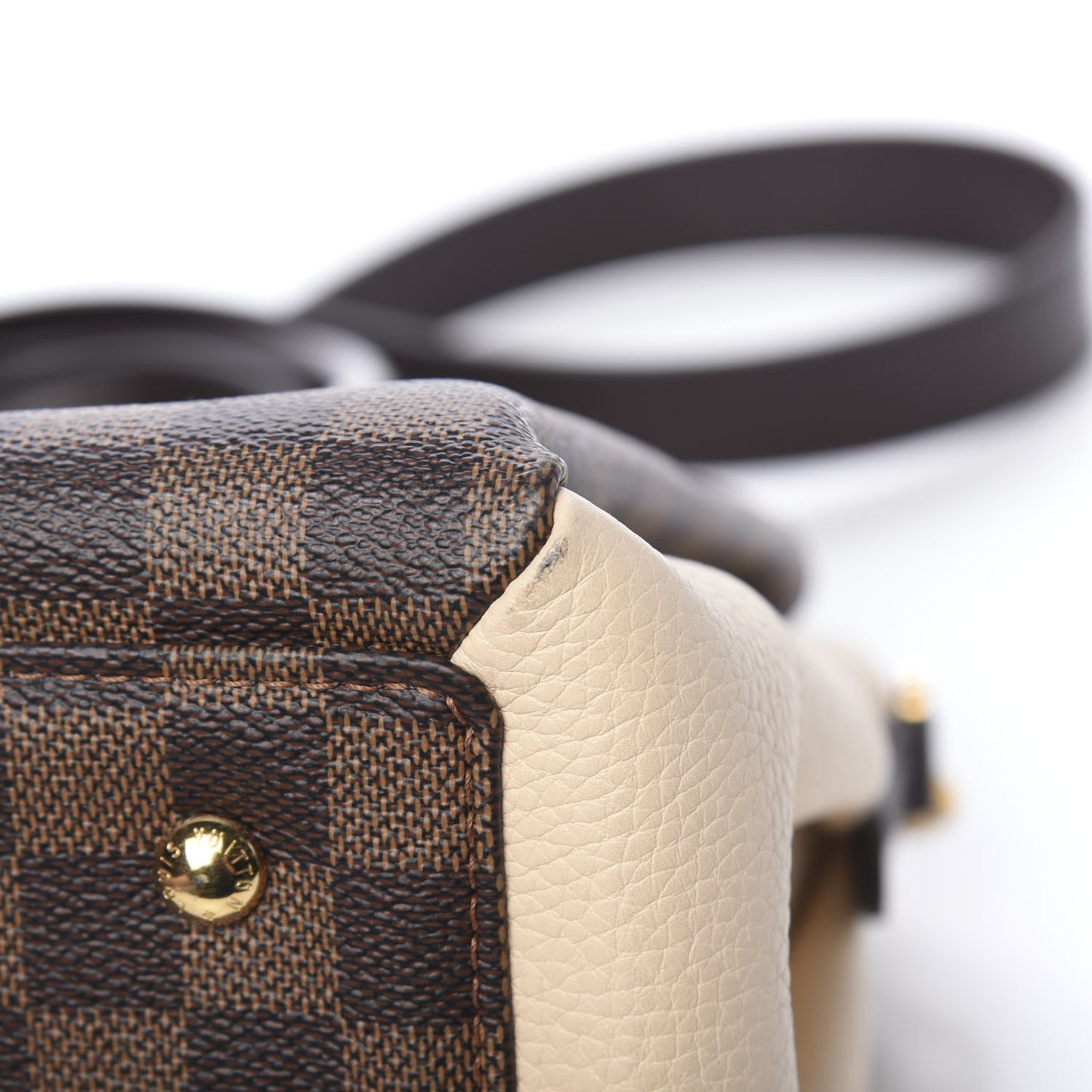 Cuir Taurillon Damier Ebene Normandy Ebene