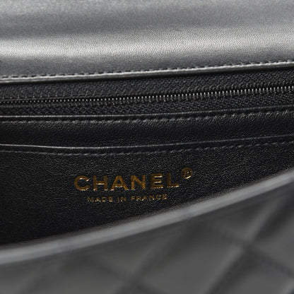 Chanel Lambskin Quilted Mini Rectangular Flap Black 8 of 11