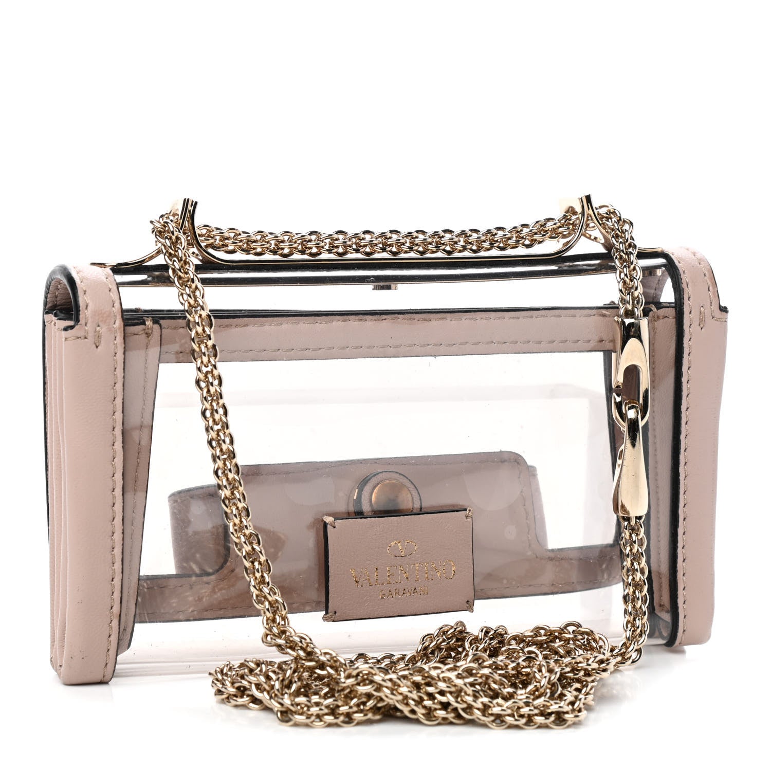 Valentino Garavani PVC Nappa Naked Mini Va Va Voom Shoulder Bag Poudre 3 of 8