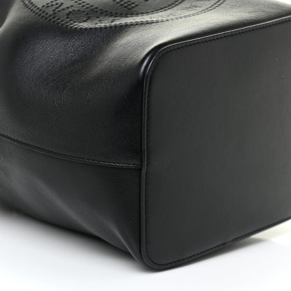 Fendi Vitello Grace F is Fendi Stamp Patch Perforated Small Mon Tresor Bucket Bag Black 7 of 8
