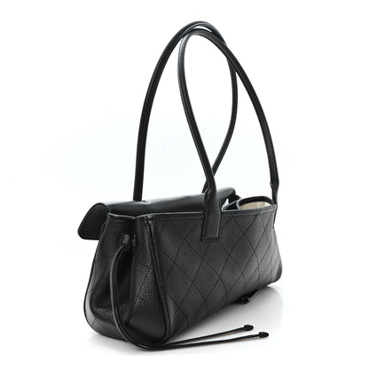 Chanel Grained Calfskin Stitched Urban Essentials Small Shopping Bag Black 3 of 10