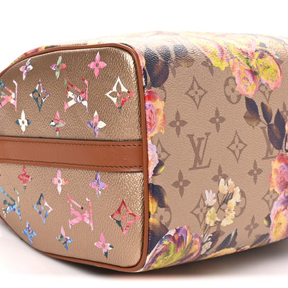 Louis Vuitton Metallic Monogram LV Garden Speedy Bandouliere 25 Gold 8 of 9