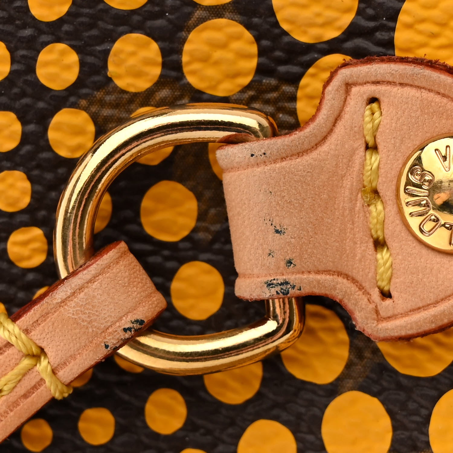 Louis Vuitton Monogram Kusama Waves Neverfull MM Yellow 17 of 17
