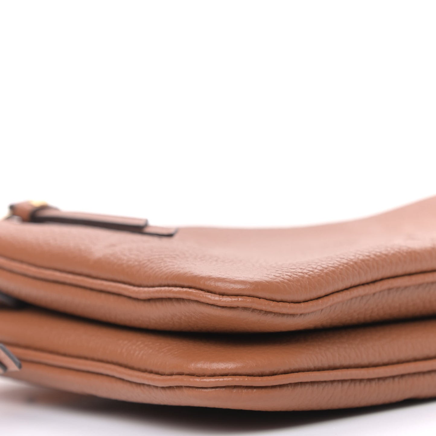 Empreinte Monogram Giant Double Zip Pochette Caramel
