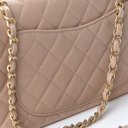 Chanel Caviar Quilted Medium CC Filigree Flap Beige 15 of 15