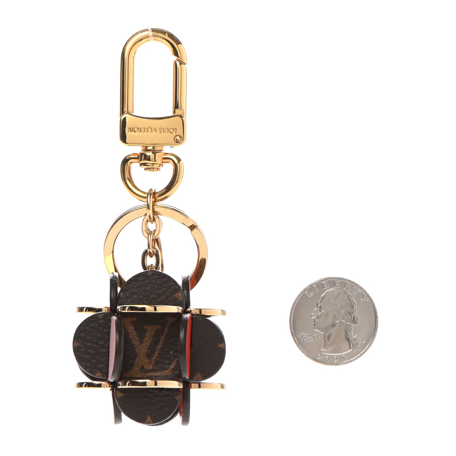 Louis Vuitton Monogram Flowering Bag Charm Key Ring 3 of 7
