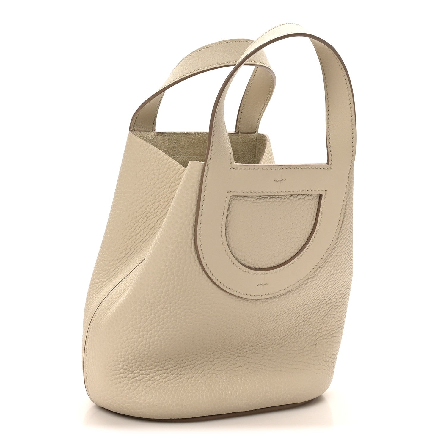 Hermes Taurillon Clemence Swift In-The-Loop 18 Bag Beton 3 of 10