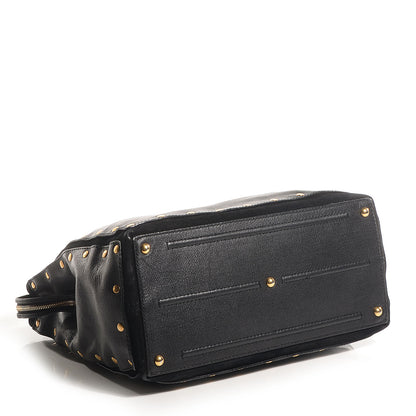 Saint Laurent Leather Muse Studded Cabas Black 4 of 9
