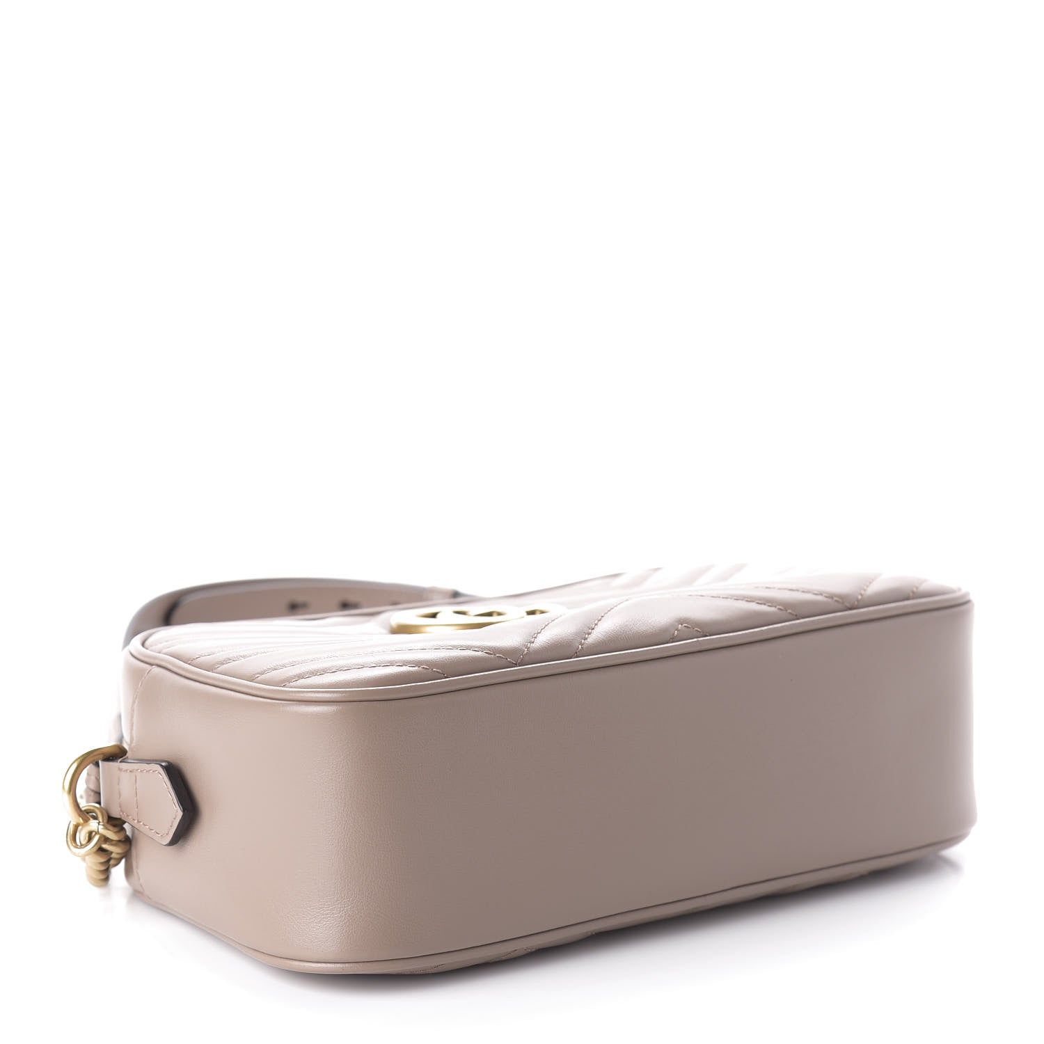Gucci Calfskin Matelasse Small GG Marmont Chain Shoulder Bag Porcelain Rose 4 of 11