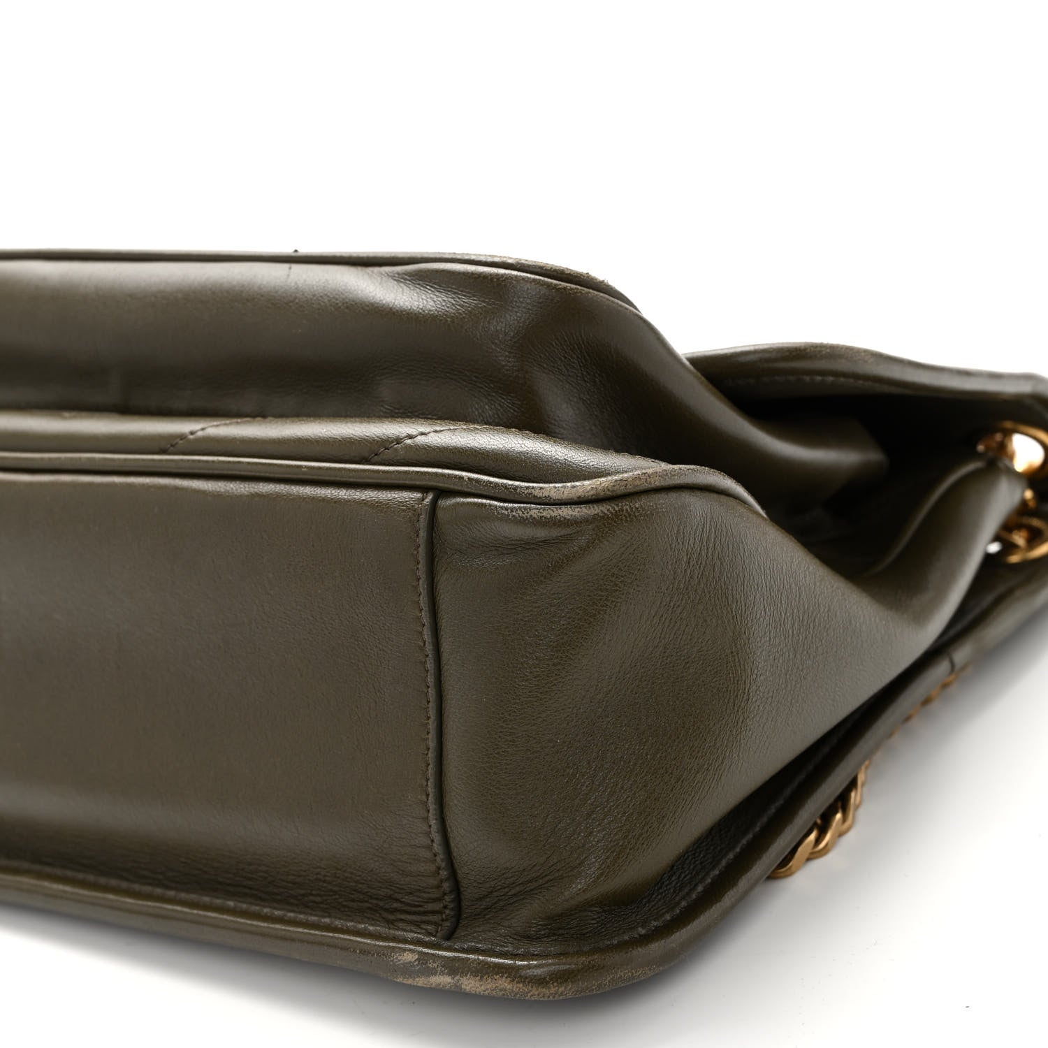 Saint Laurent Lambskin Matelasse Monogram Medium Niki Chain Satchel Seaweed 9 of 9
