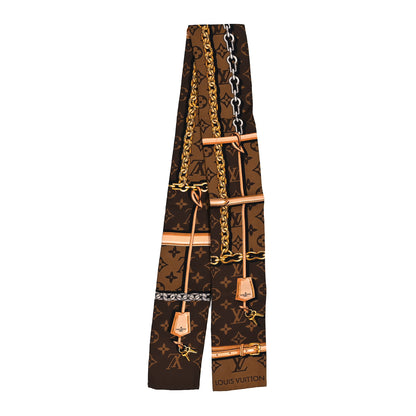 Louis Vuitton Silk Monogram Confidential Bandeau Brown 2 of 4