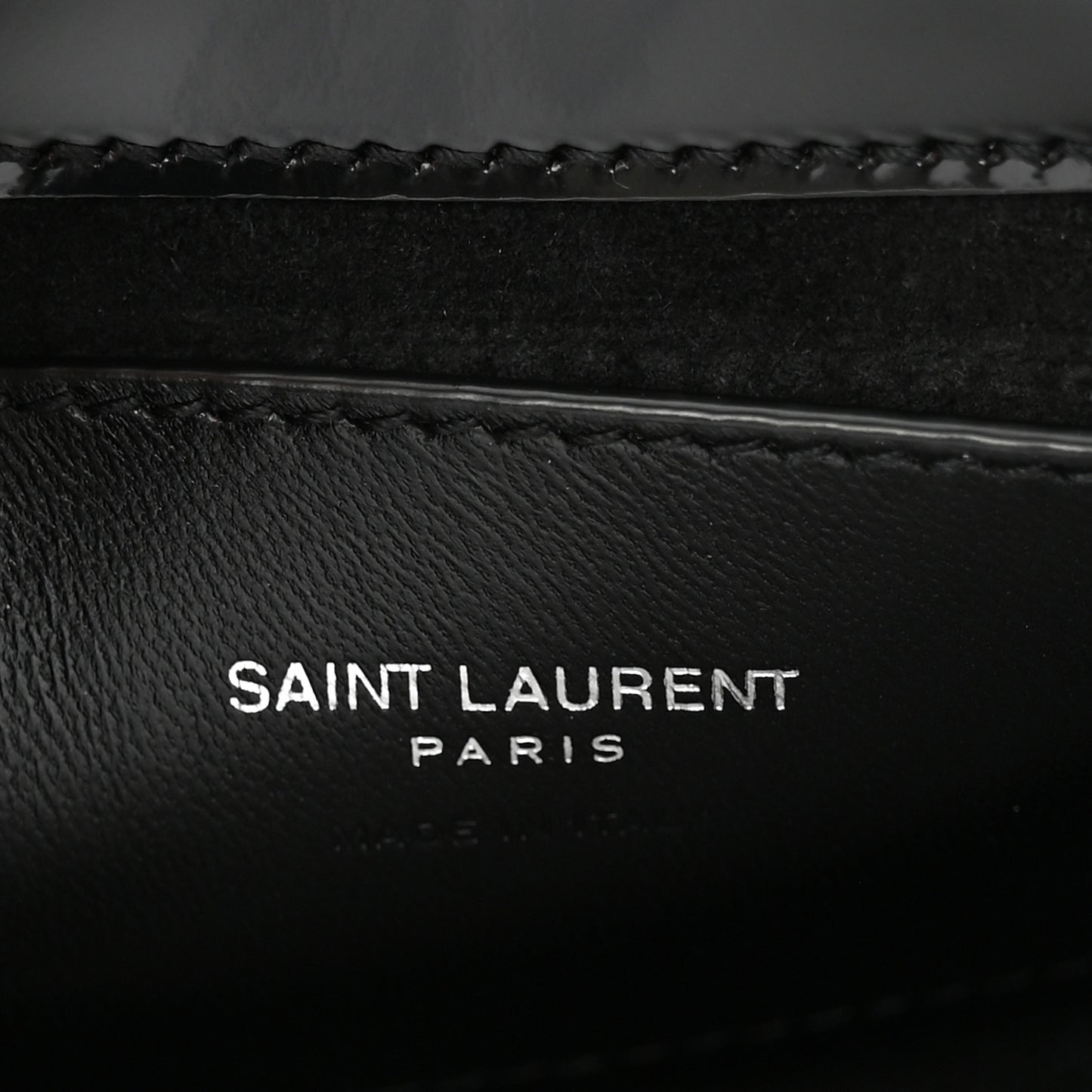 Patent Calfskin Le 5 A 7 Mini Hobo Black