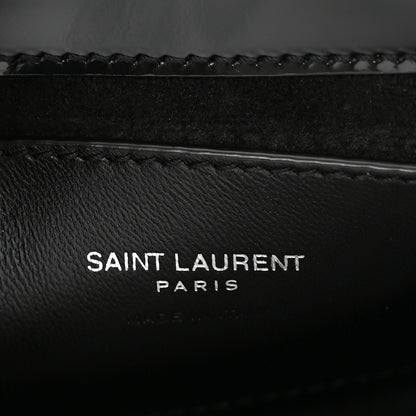 Saint Laurent Patent Calfskin Le 5 A 7 Mini Hobo Black 6 of 10