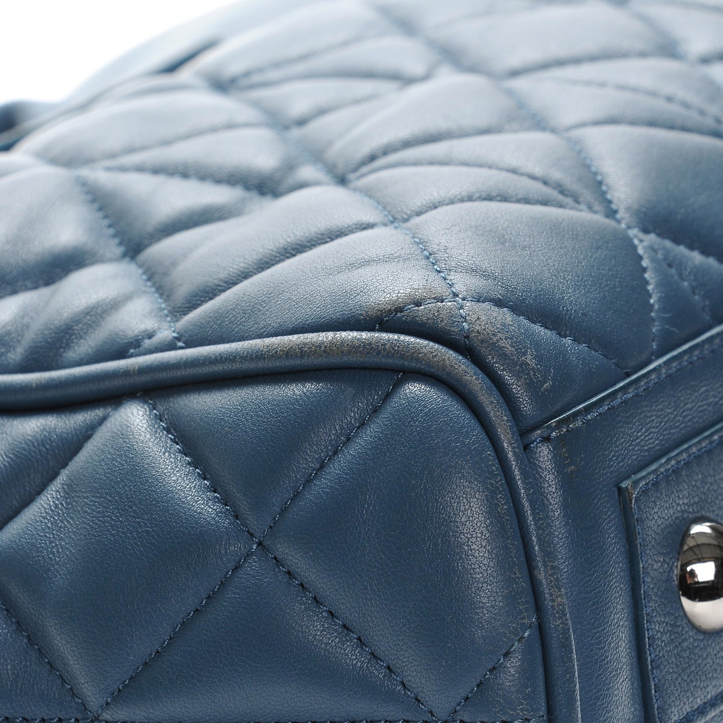 Nappa Quilted Cara Delevingne Convertible Bag Blue