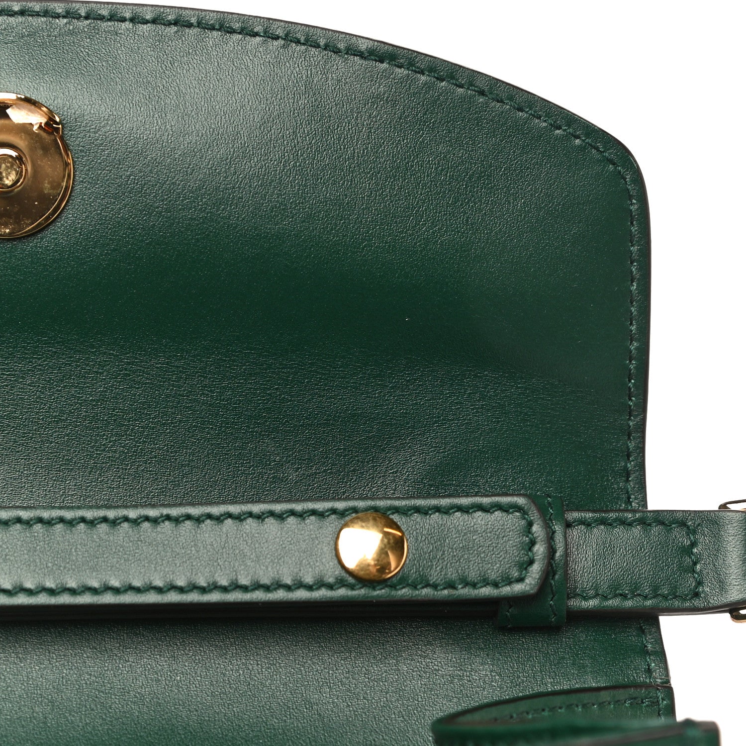 Gucci Smooth Calfskin Mini Zumi Shoulder Bag Vintage Green 12 of 16