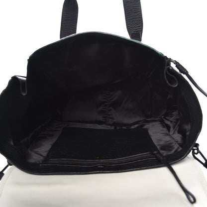 3.1 Phillip Lim 3.1 Textured Calfskin Colorblock Large Pashli Satchel Dark Teal 5 of 11