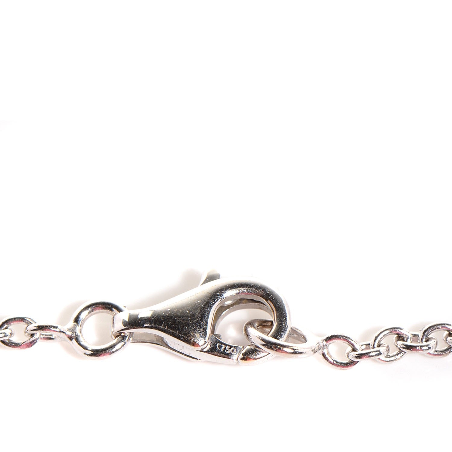 Cartier 18K White Gold Interlocking LOVE Necklace 6 of 6