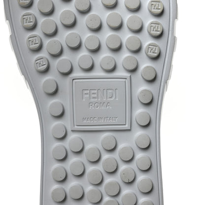Fendi X SARAH COLEMAN Fabric Jacquard FF Vertigo Mens Fendi Force High Top Sneakers 8 Tobacco Black 7 of 9