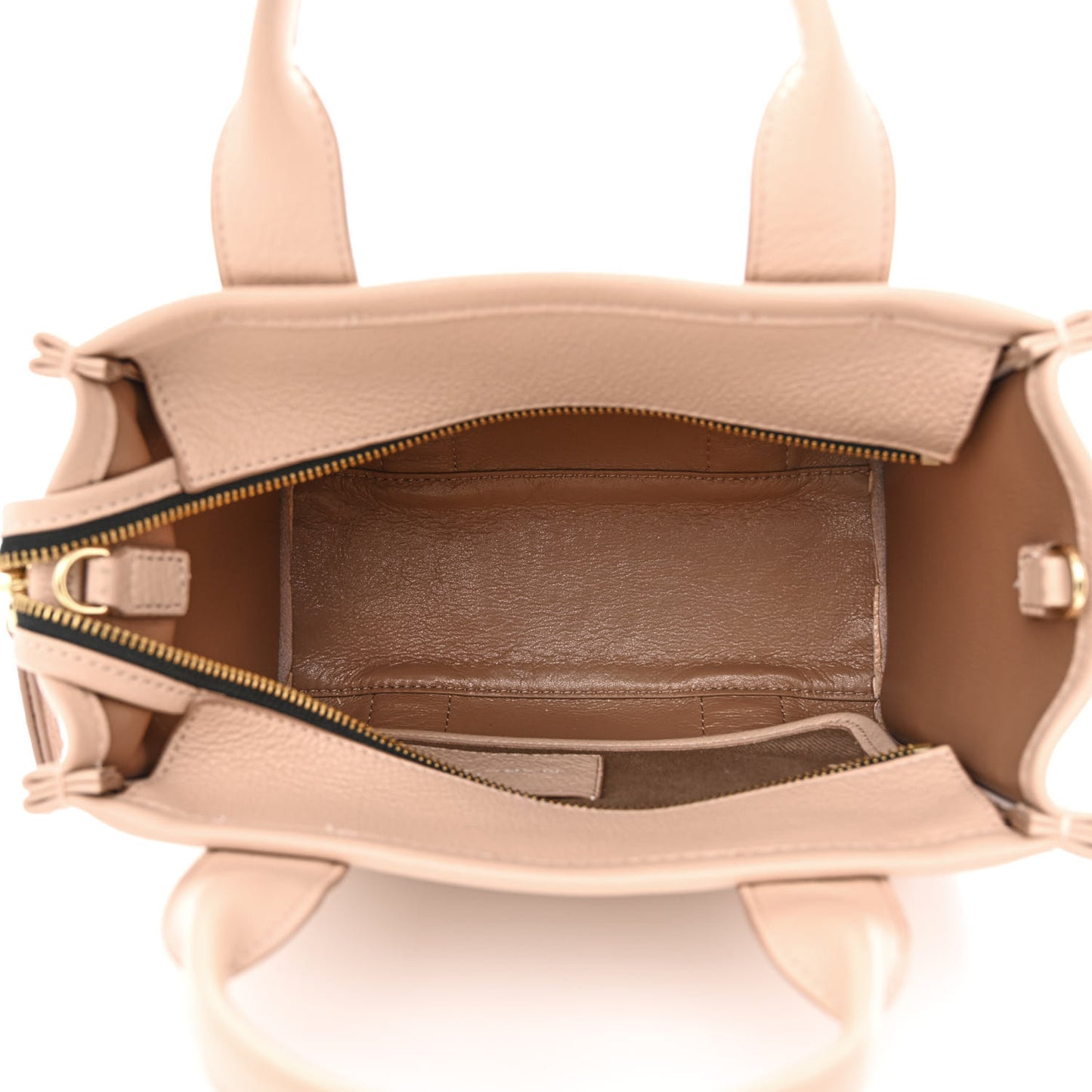 Grained Calfskin Small The Tote Bag Rose Dust