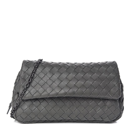 Bottega Veneta Nappa Intrecciato Small Chain Crossbody Light Grey 1 of 11