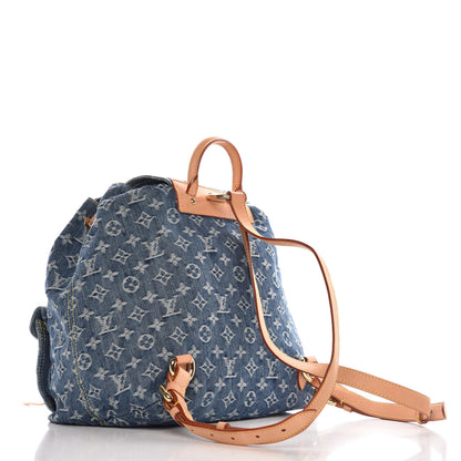 Louis Vuitton Denim Sac a Dos Backpack GM Blue 3 of 7