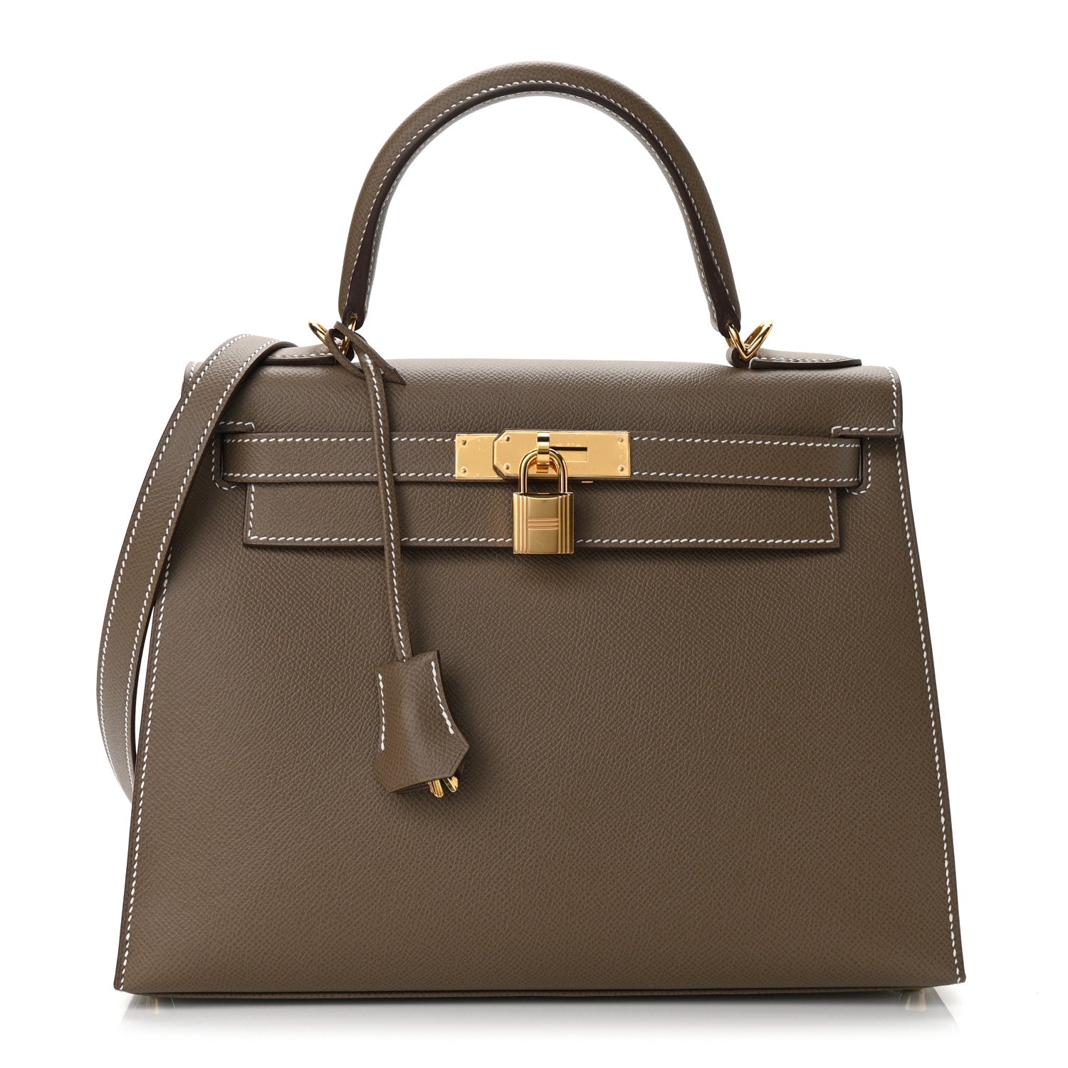Hermes Epsom Kelly Sellier 28 Etoupe 1 of 11