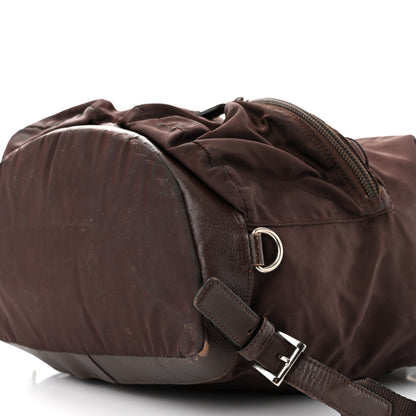 Prada Nylon Vela Saffiano Medium Backpack Ebano 10 of 17