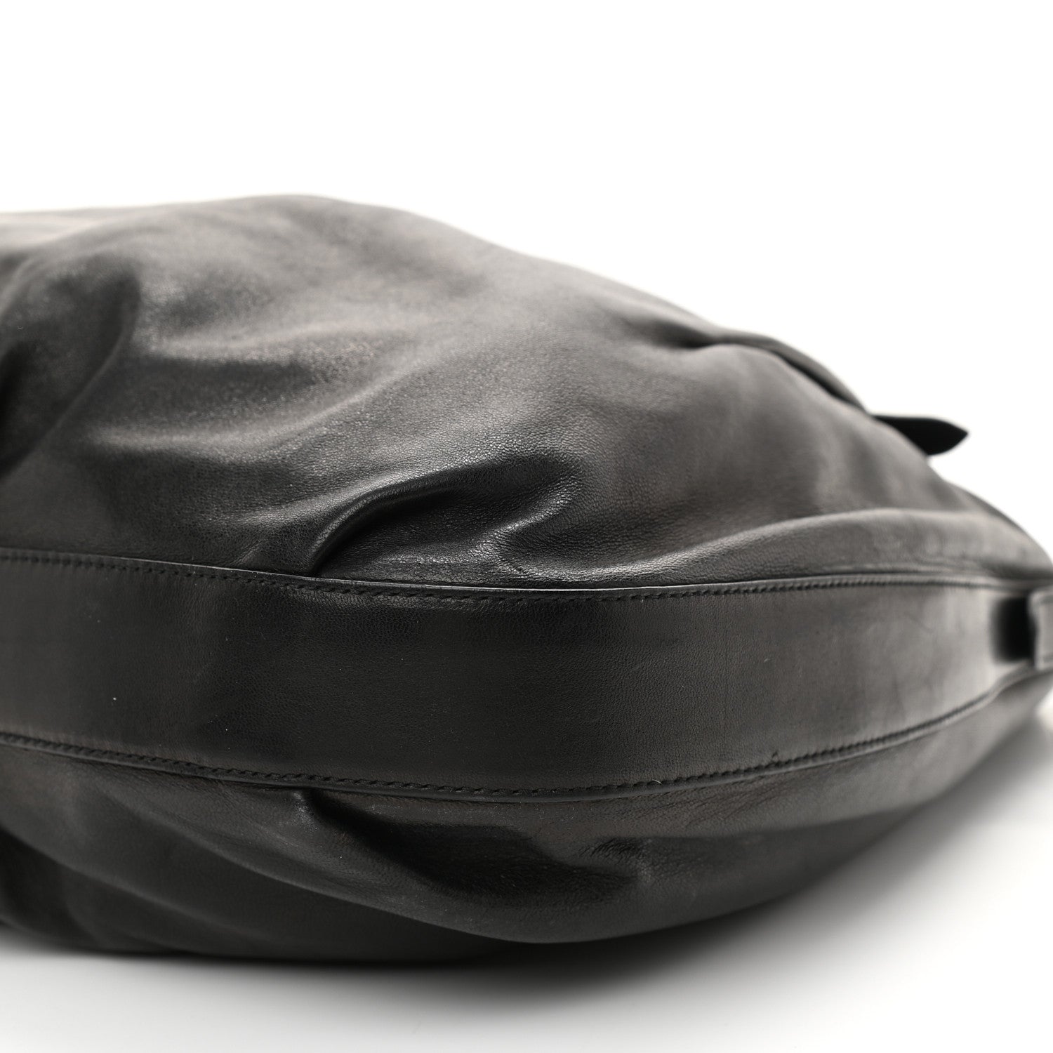 Prada Vitello Daino Soft Shoulder Bag Black 7 of 11