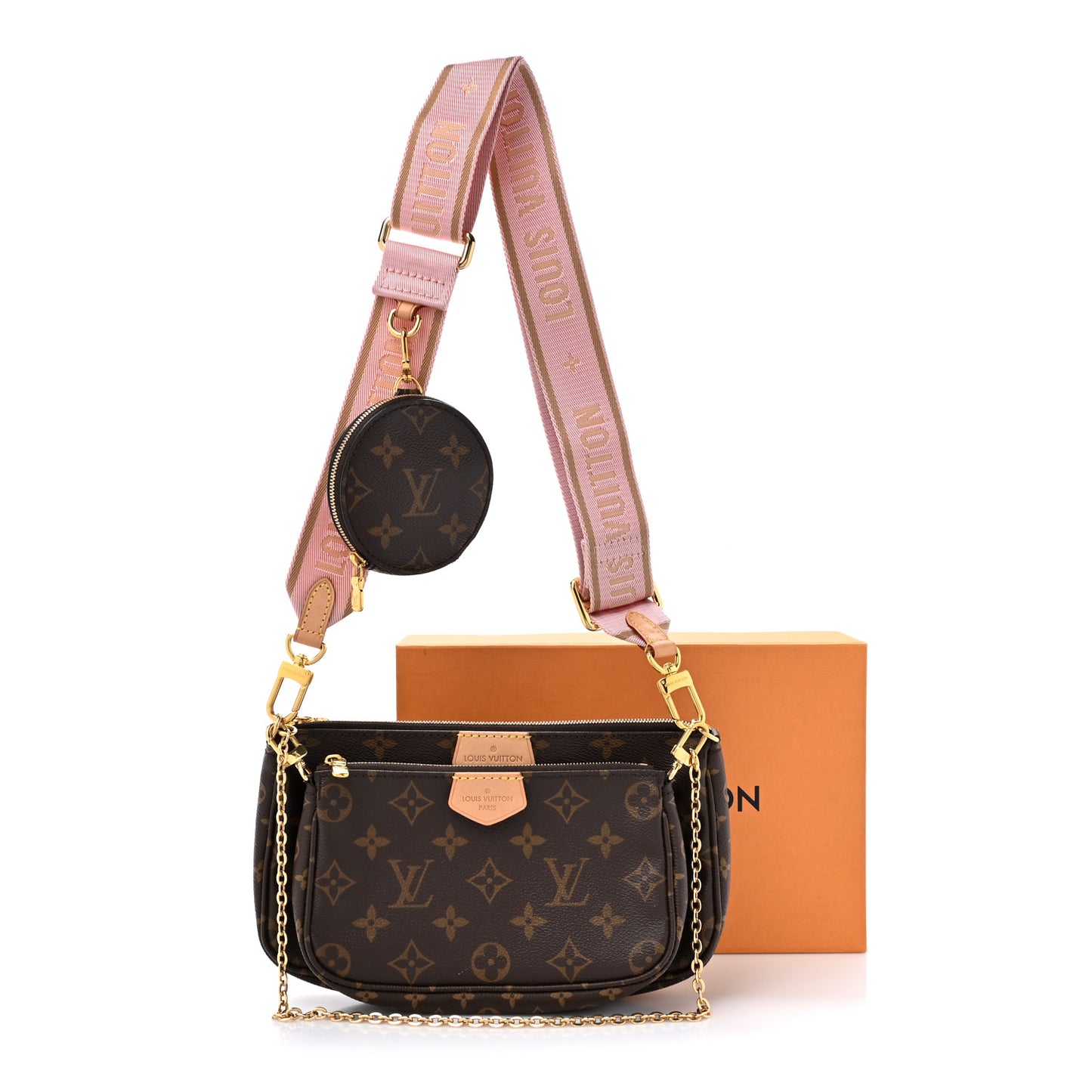 Monogram Multi Pochette Accessories Rose Clair