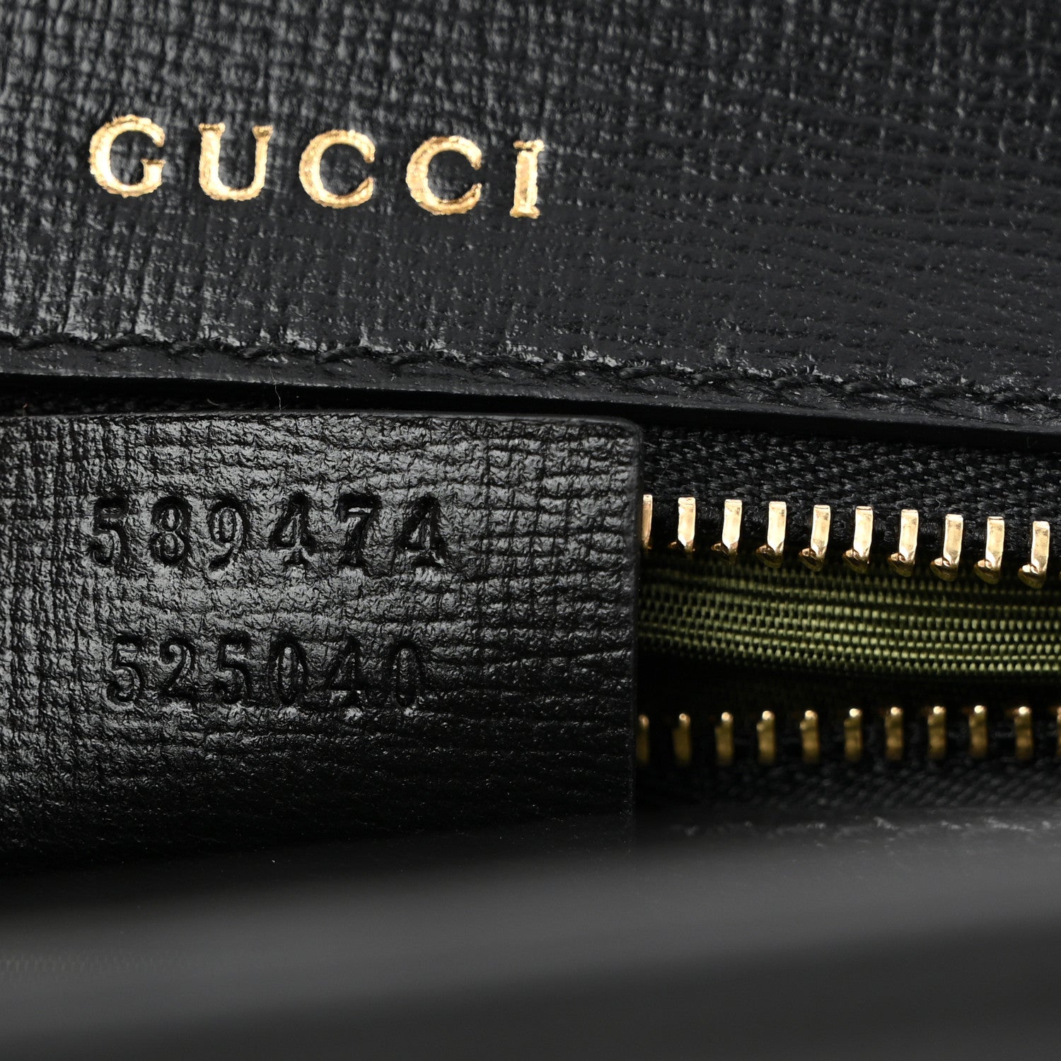 Gucci Textured Calfskin Small Torchon GG Ring Shoulder Bag Black 7 of 13