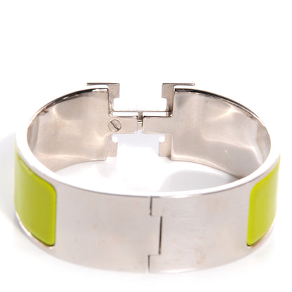 Hermes Enamel Wide Clic Clac H Bracelet PM Vert Anis 5 of 5