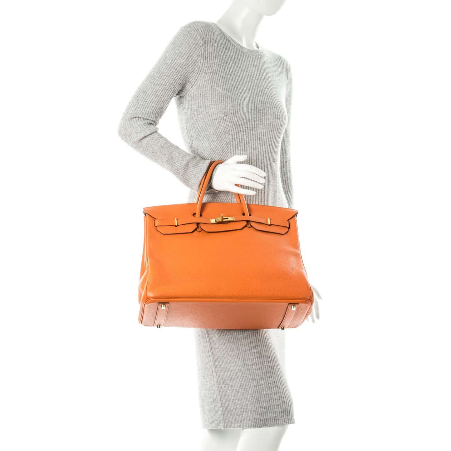 Togo Birkin 40 Orange