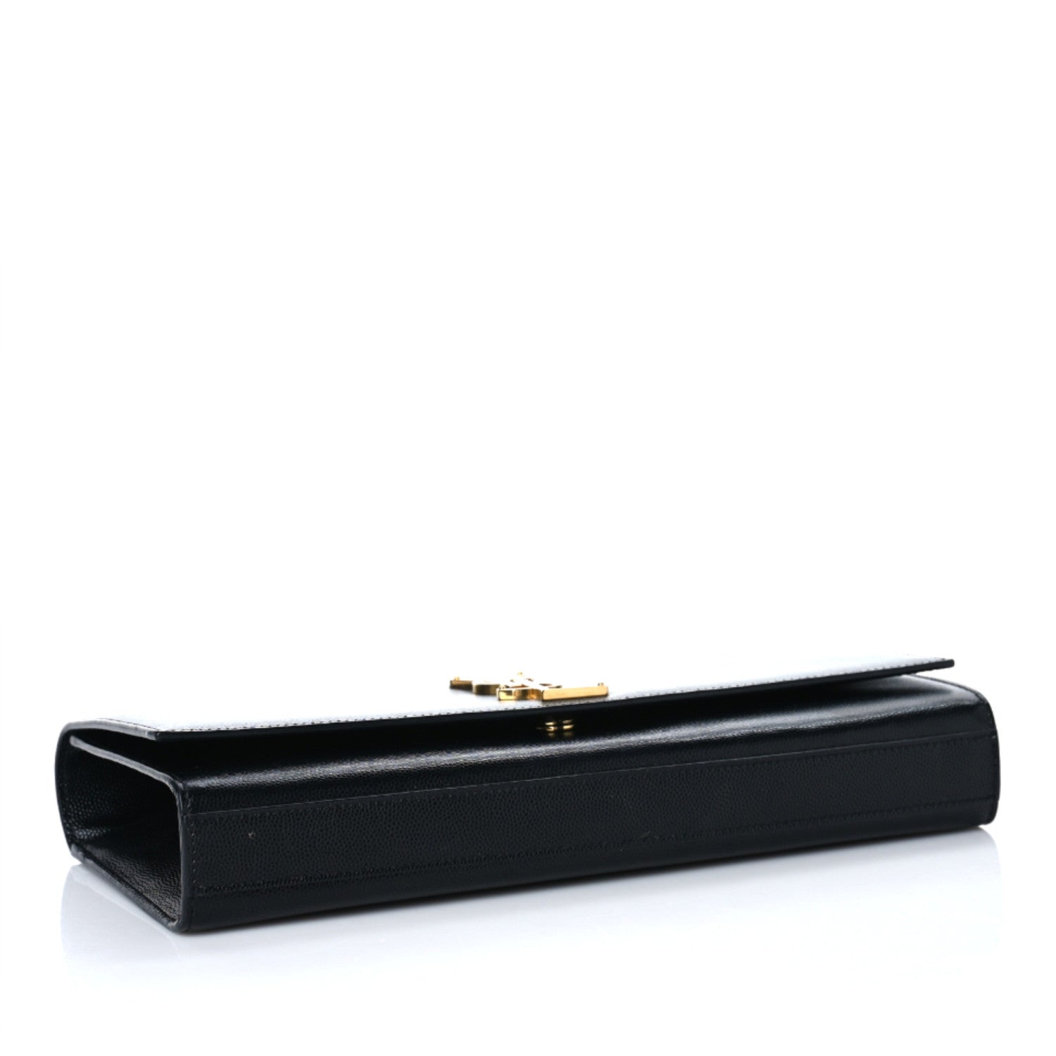 Saint Laurent Grain De Poudre Monogram Cassandre Clutch Black 4 of 8