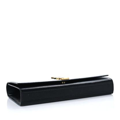 Saint Laurent Grain De Poudre Monogram Cassandre Clutch Black 4 of 8