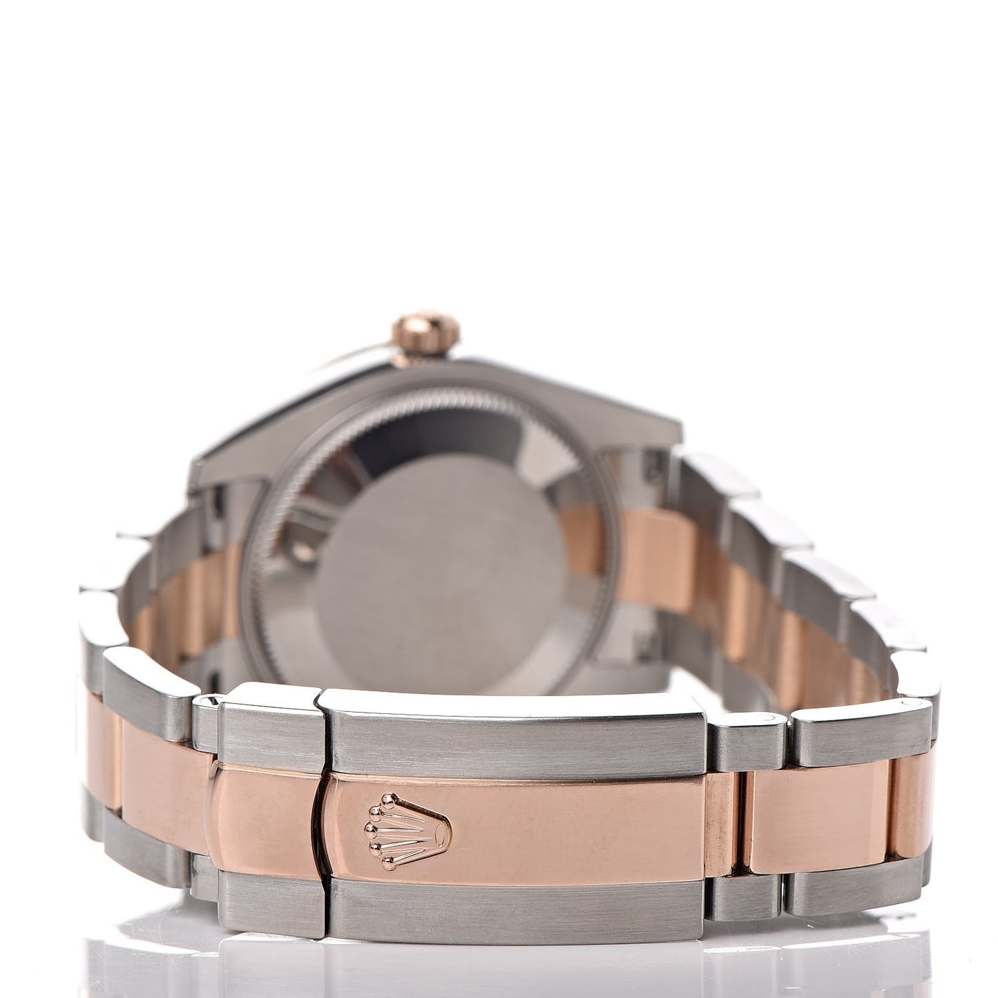 Stainless Steel 18K Everose Gold Diamond 31mm Oyster Perpetual Datejust Watch Chocolate Roman 178341