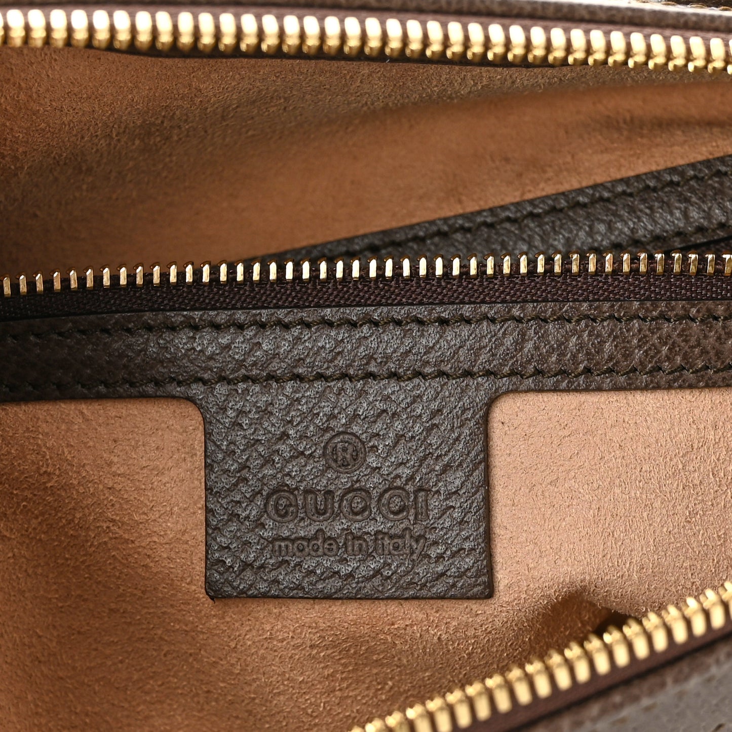 GG Supreme Monogram Web Medium Ophidia Tote Bag Brown