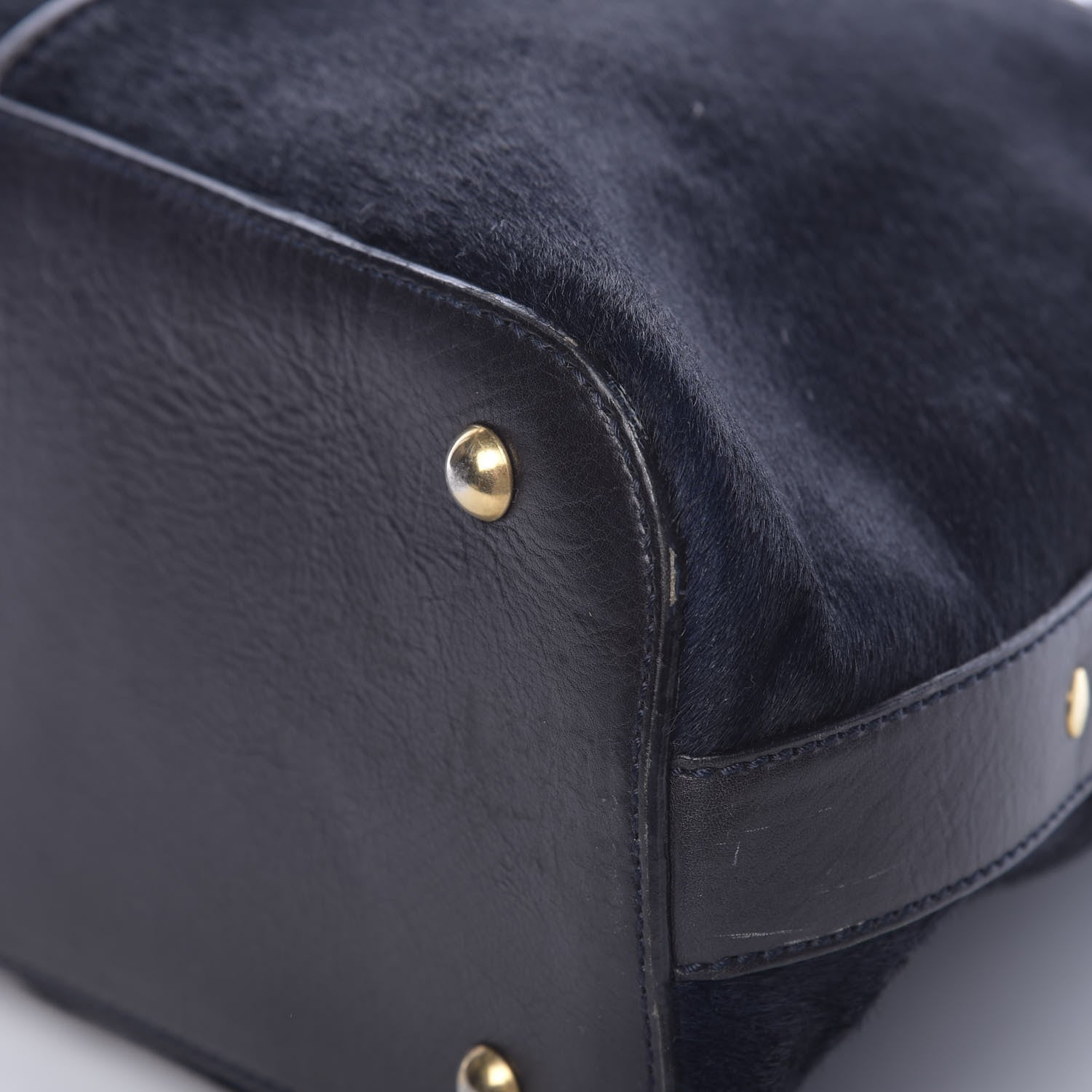 Saint Laurent Calf Hair Large Muse Black 13 of 15