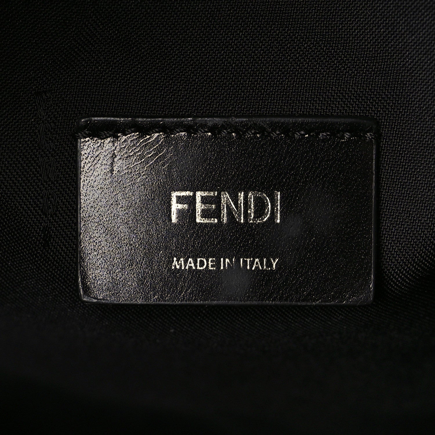 Fendi Nylon Vitello Elite Monster Eyes Rounded Backpack Black Yellow 6 of 9