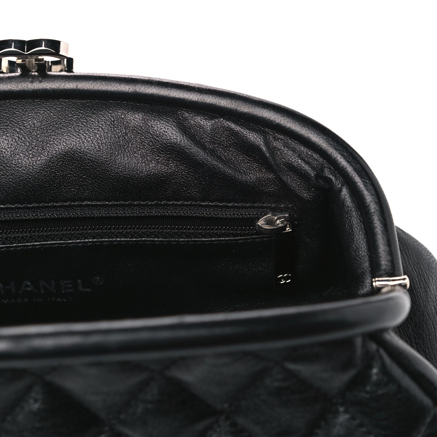 Lambskin Quilted Timeless Clutch Black