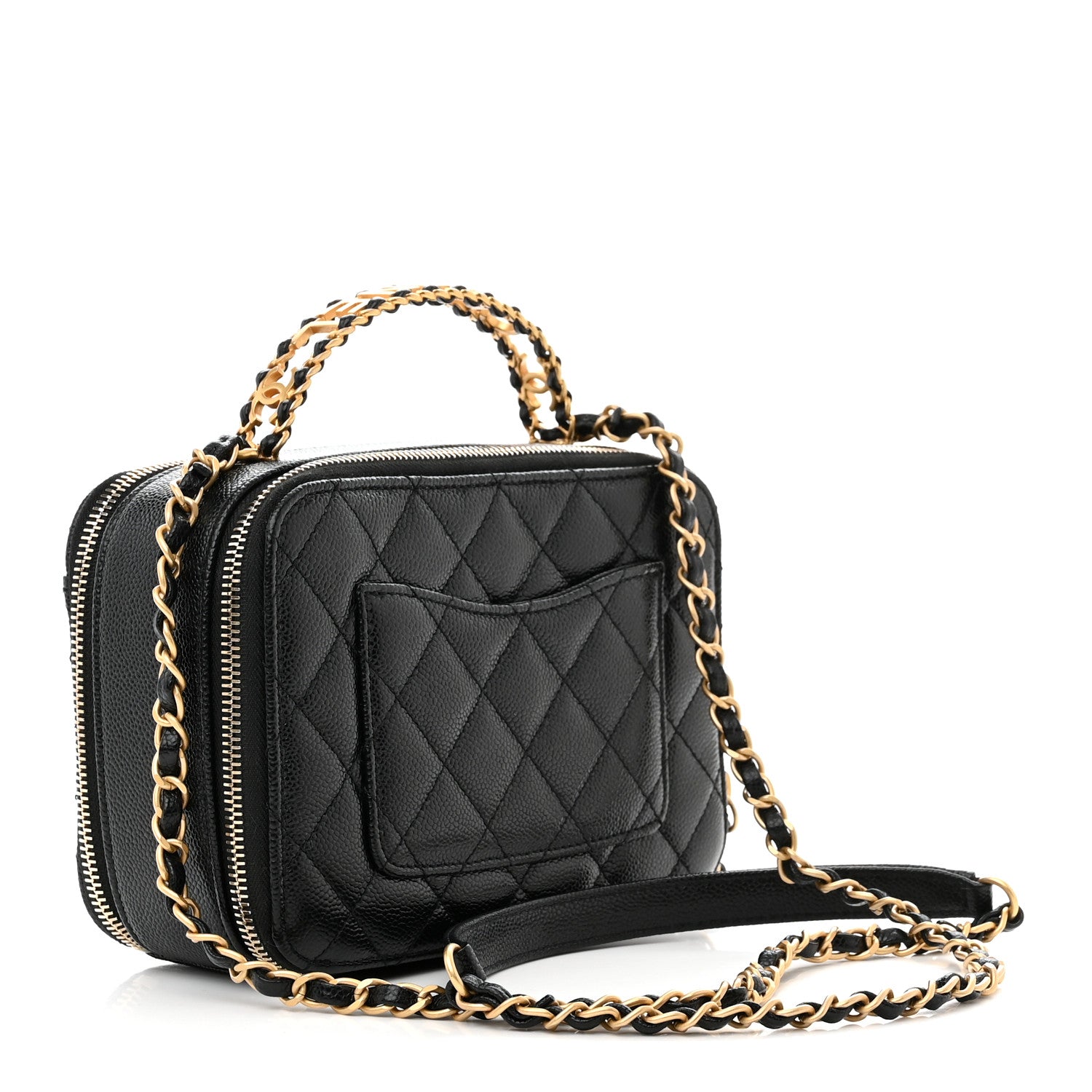 Chanel Caviar Quilted Small Pick Me Up Vanity Case Black 3 of 13