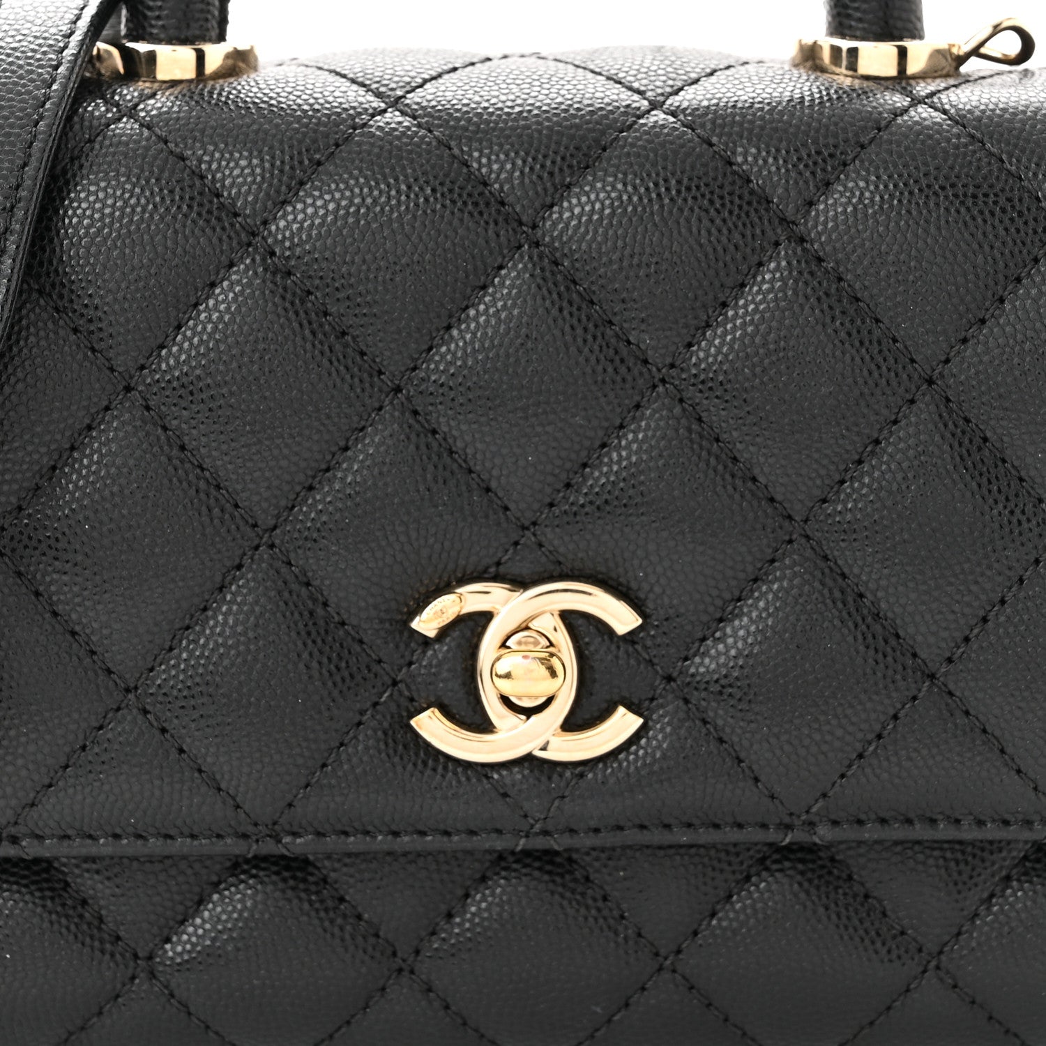 Chanel Caviar Quilted Extra Mini Coco Handle Flap Black 8 of 11