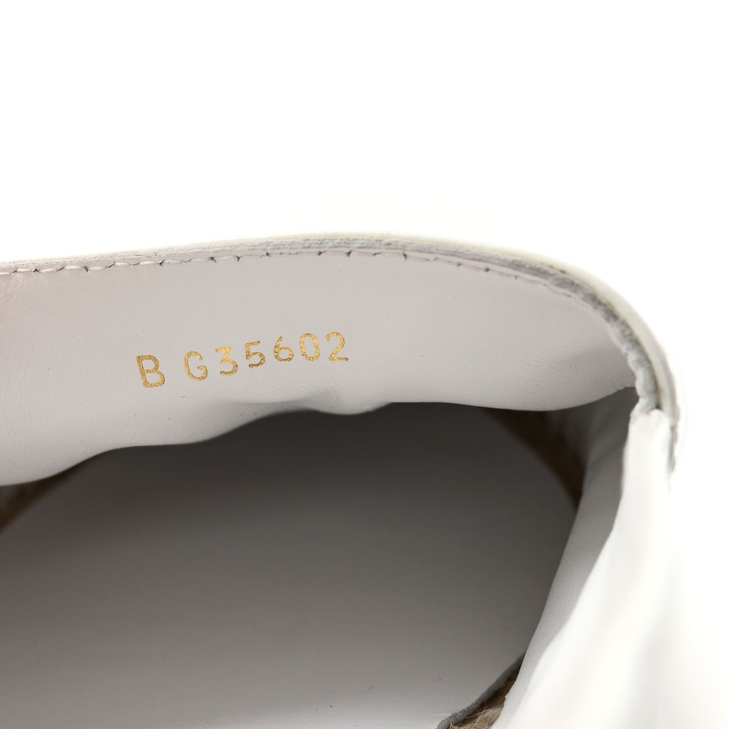 Patent Calfskin Crystal CC Espadrilles 41 White Black