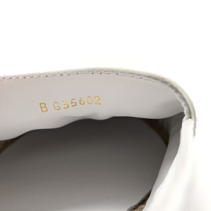 Chanel Patent Calfskin Crystal CC Espadrilles 41 White Black 10 of 14