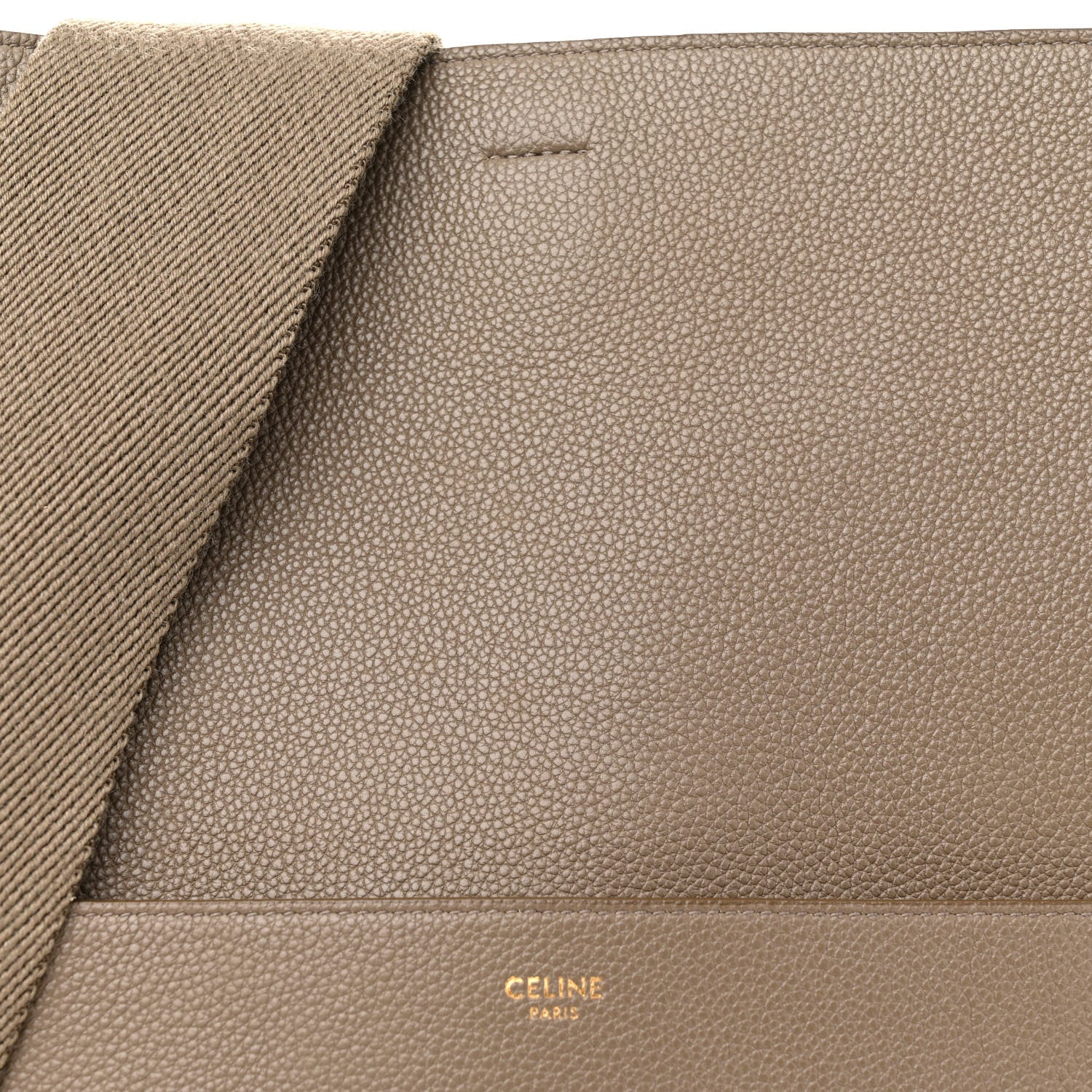 Celine Soft Grained Calfskin Sangle Bucket Bag Taupe 7 of 13