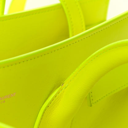 Saint Laurent Calfskin Small Sac De Jour Bag Neon Yellow 11 of 12