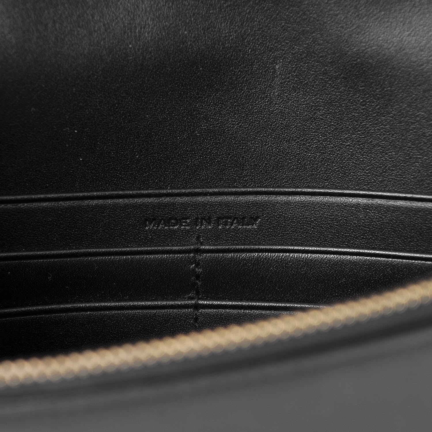 Saint Laurent Smooth Calfskin Classic Monogram Kate Tassel Chain Wallet Black 7 of 7